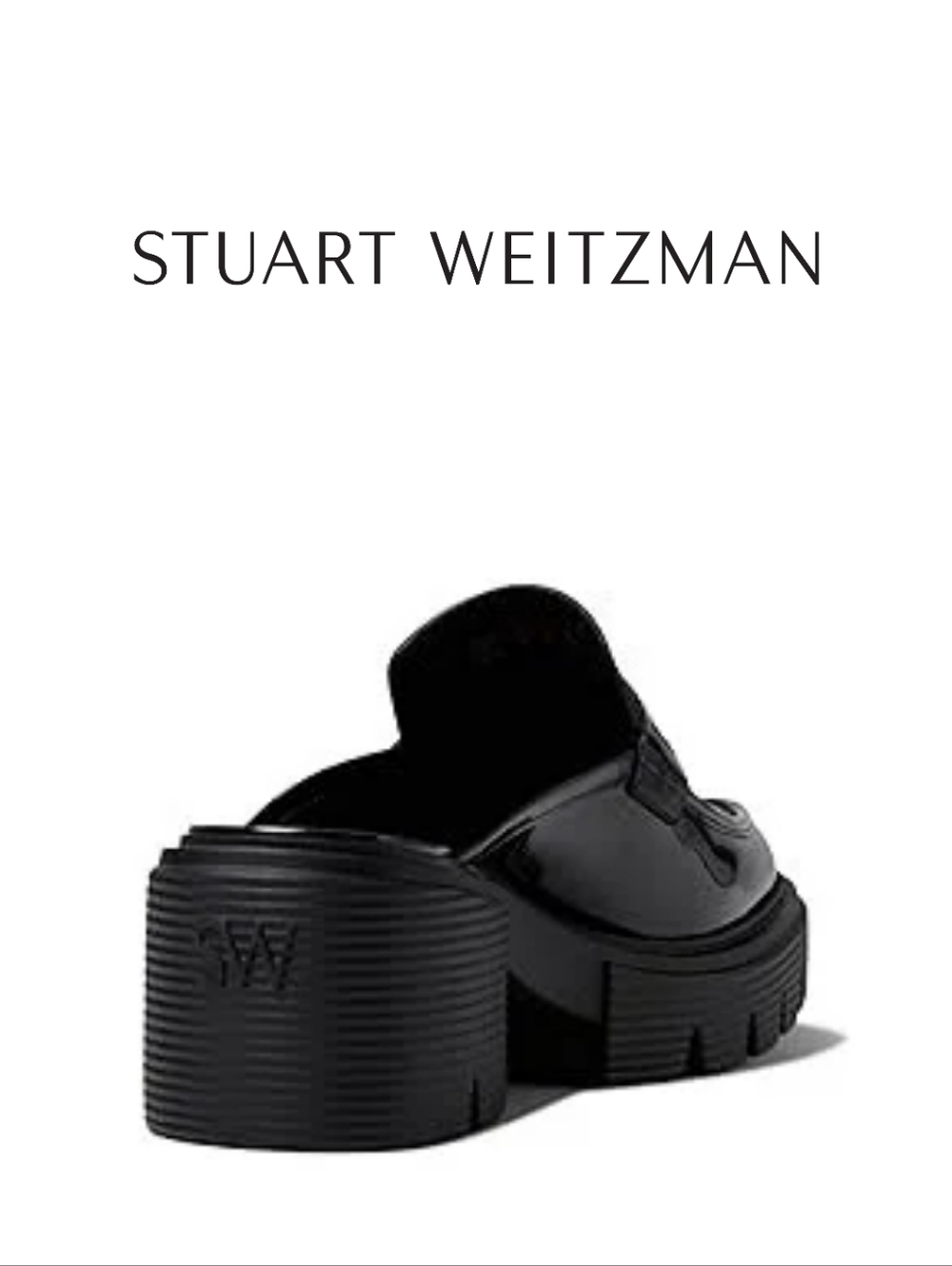 Stuart Weitzman Soho Mule Black 6.5 B - Picture 3 of 3